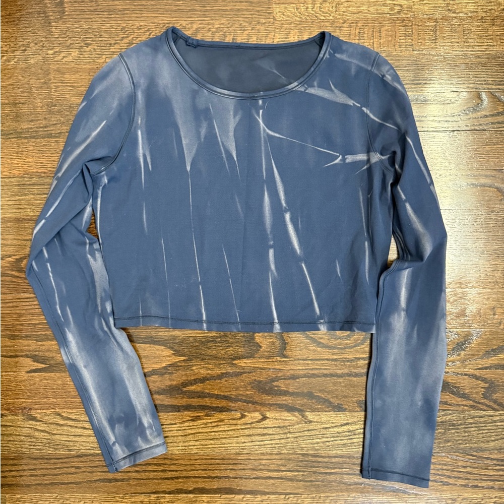 Lululemon Wunder Train Cropped Long Sleeve Shirt Size 8